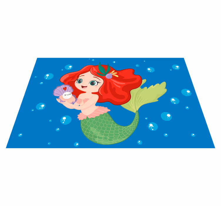 Set de table design enfant Disney ariel natation - TenStickers