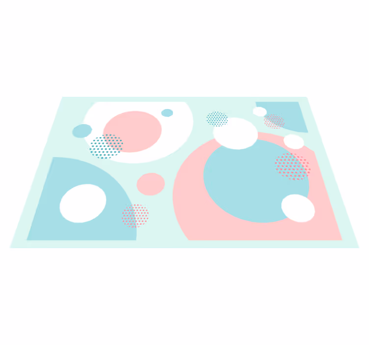 Set de table moderne blocs de couleurs géométriques - TenStickers