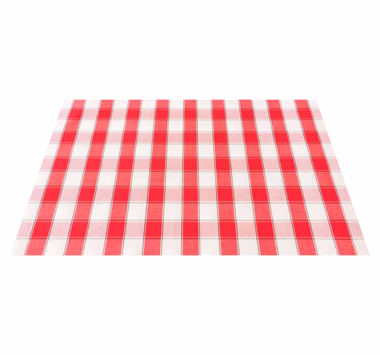 Set de table design bois Rouge à carreaux - TenStickers