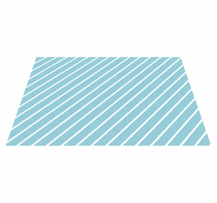 Set de table original Rayures diagonales bleu - TenStickers