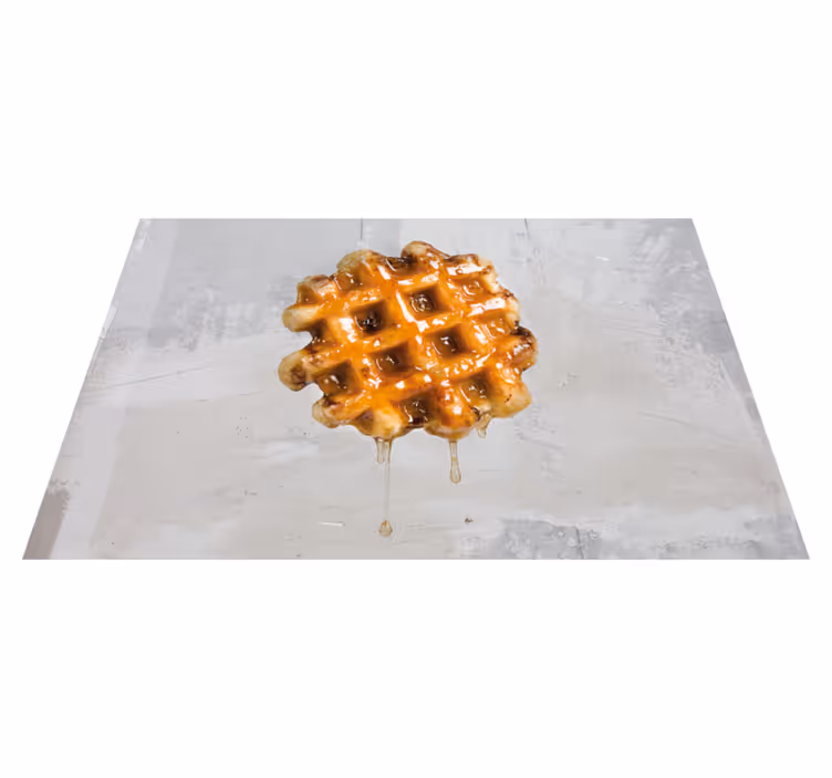Set de table original gaufre au sirop d'or - TenStickers