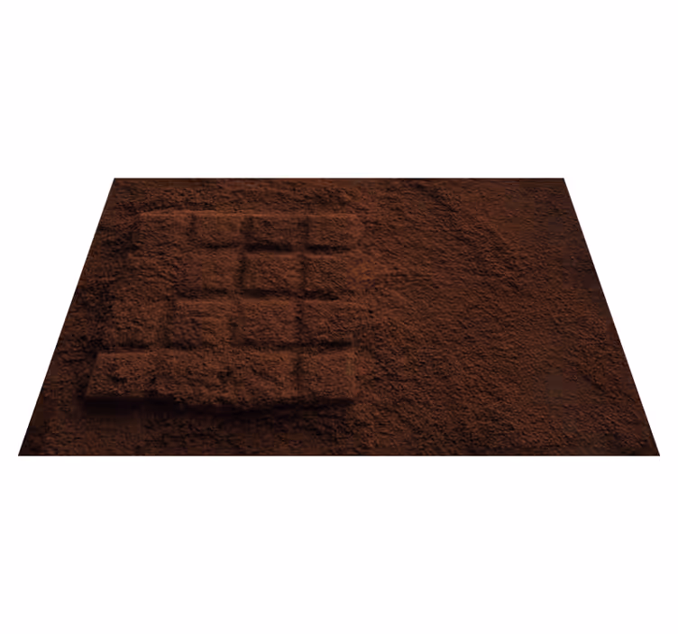 Set de table original texture poudre chocolat - TenStickers