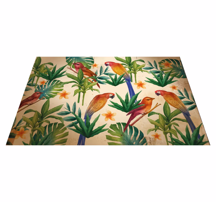 Set de table original motif de perroquets tropicaux - TenStickers