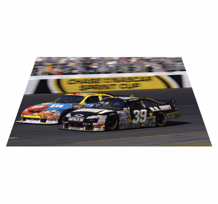 Set de table maison voiture de course en action - TenStickers