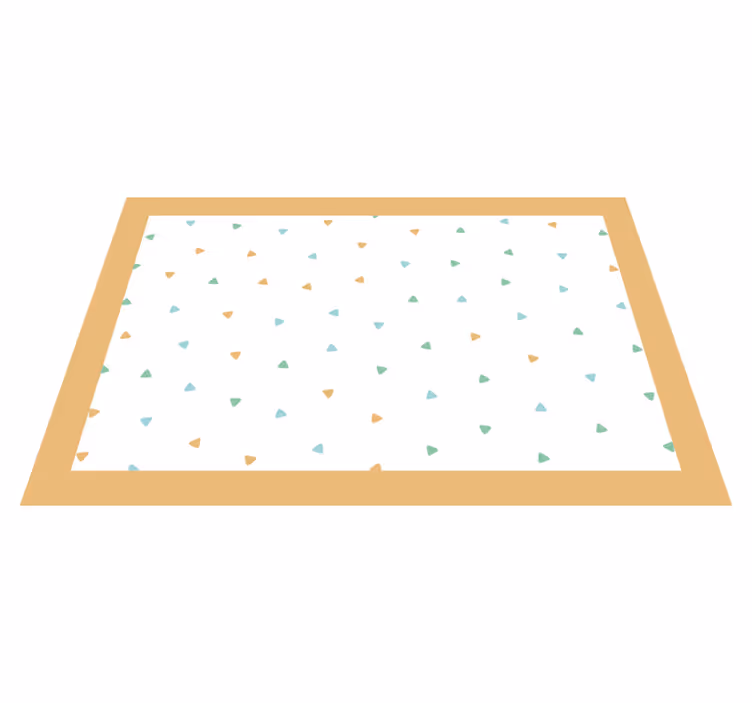 Set de table avec prénom motif triangle élégant - TenStickers