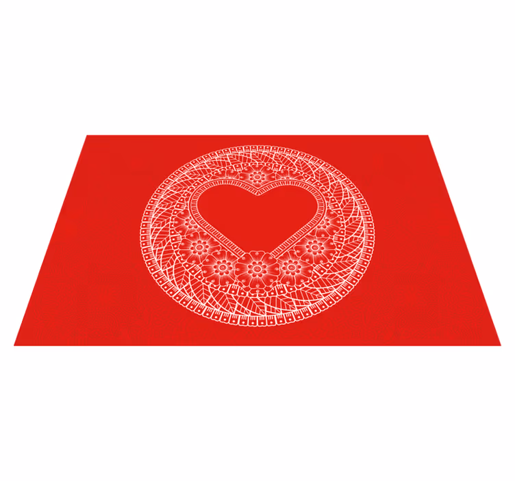 Set de table original Mandala de coeur - TenStickers