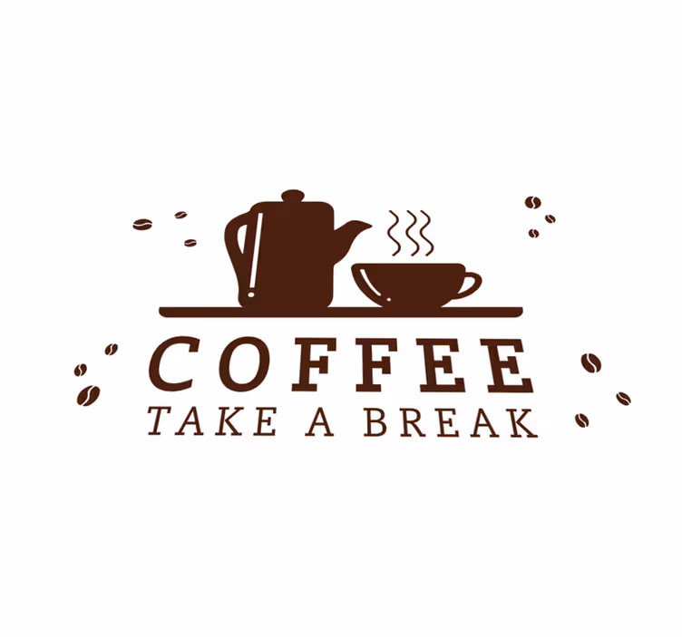 Set de table citation pause café citation - TenStickers