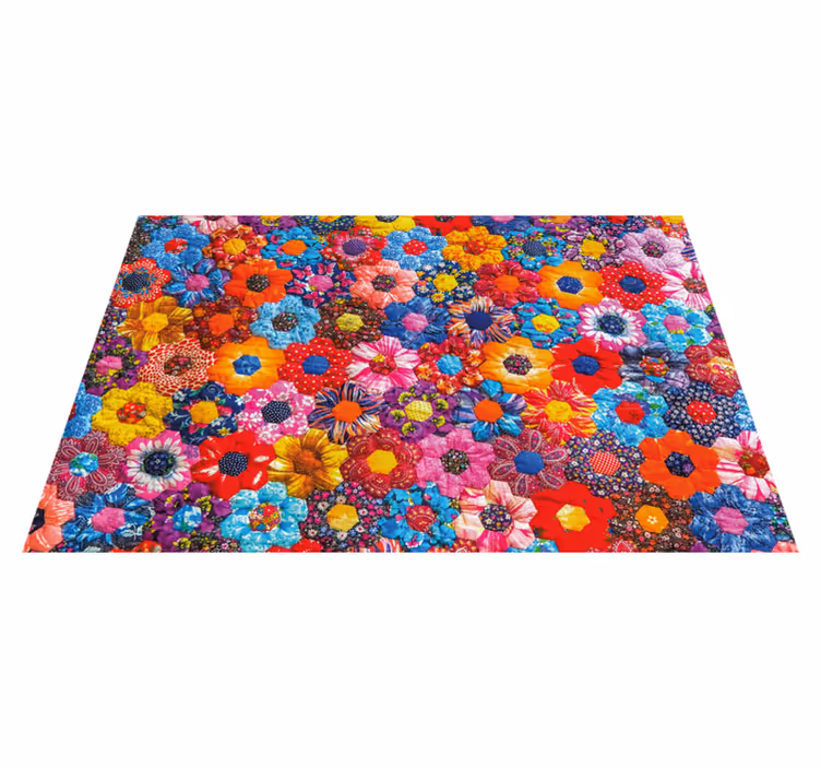 Set de table original arrangement floral dynamique - TenStickers