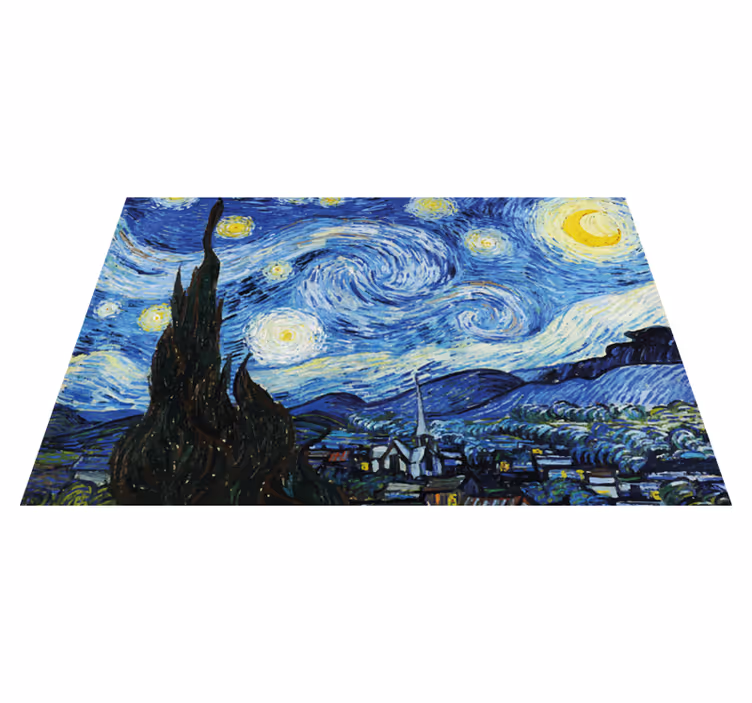 Set de table original La nuit étoilée de van gogh - TenStickers