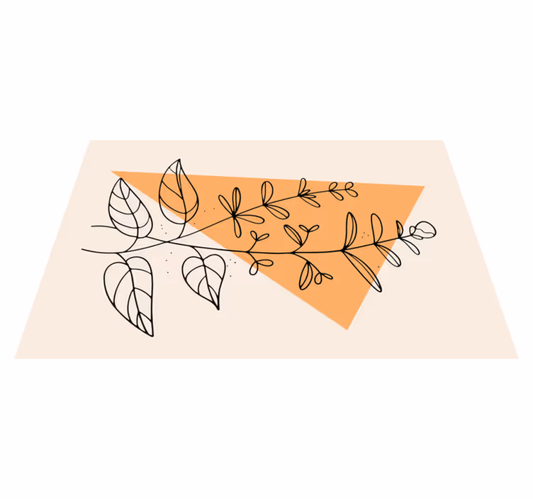 Set de table original design floral abstrait - TenStickers