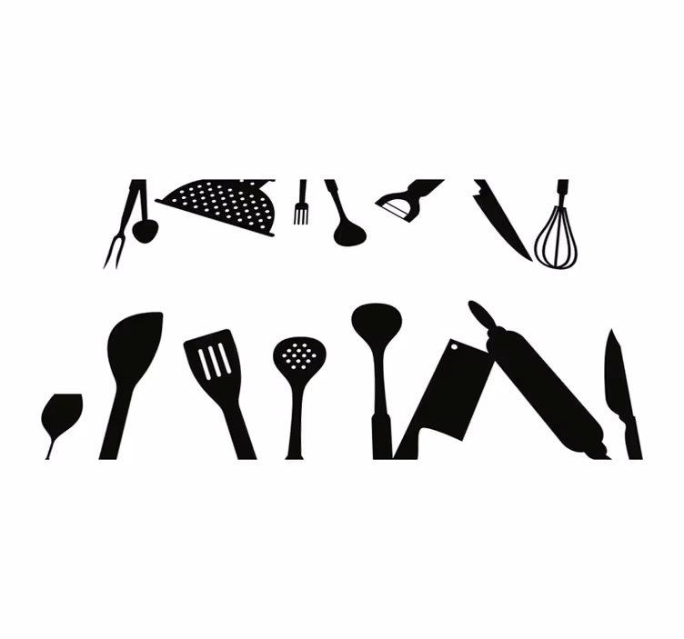 Set de table original collection d'ustensiles de cuisine - TenStickers
