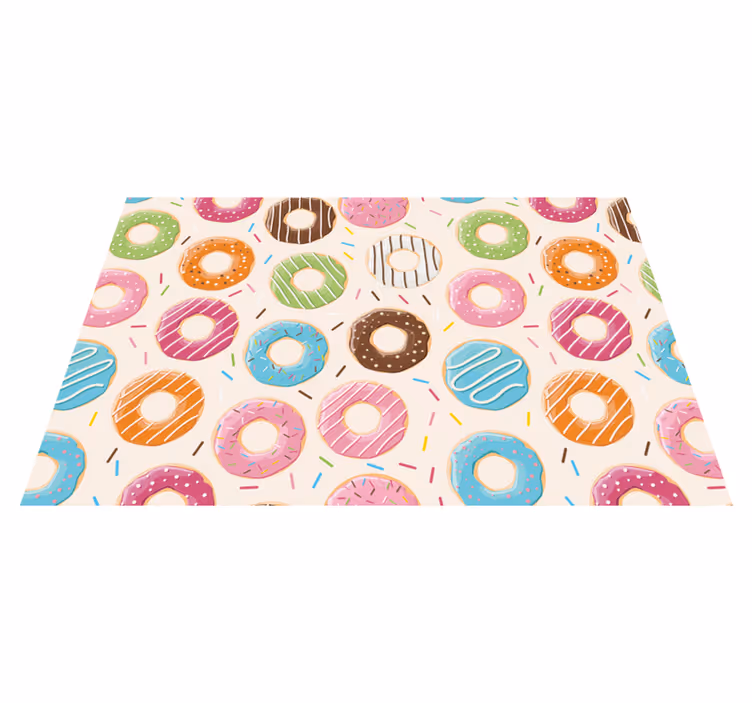 Set de table enfant motifs donuts colorés - TenStickers