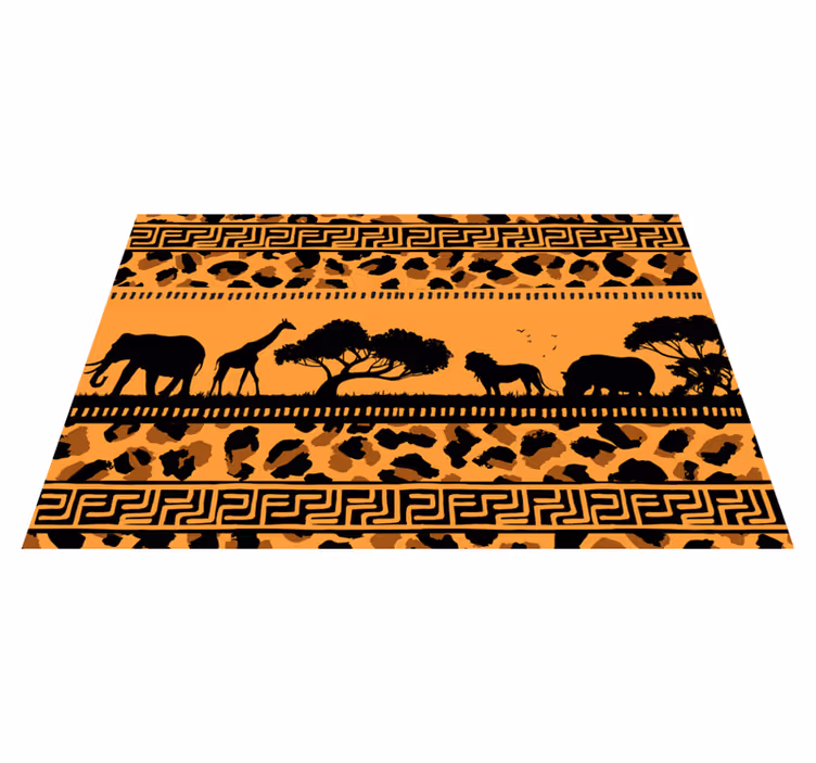 Set de table motif léopard et animaux africains - TenStickers