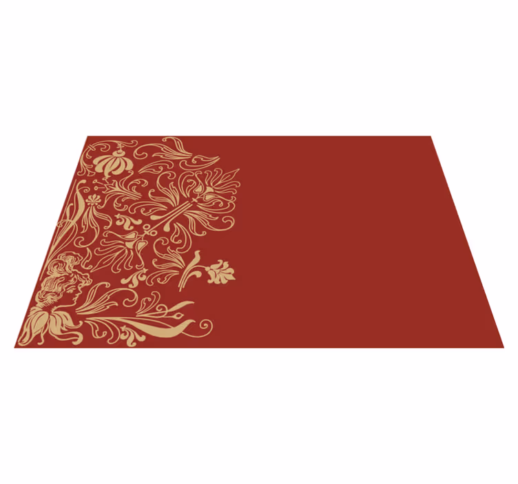 Set de table élégant avec accents floraux élégants - TenStickers