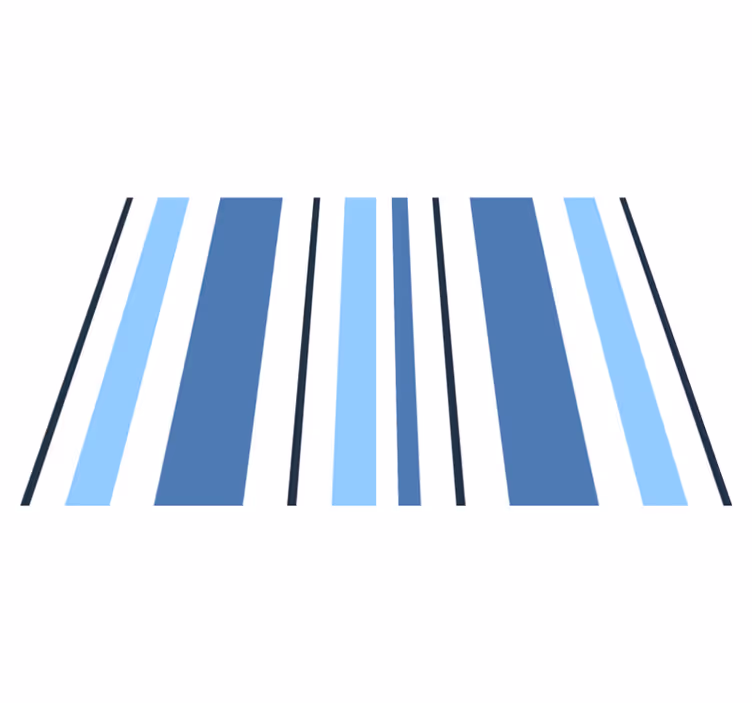 Set de table design bois Nuances de rayures bleues - TenStickers