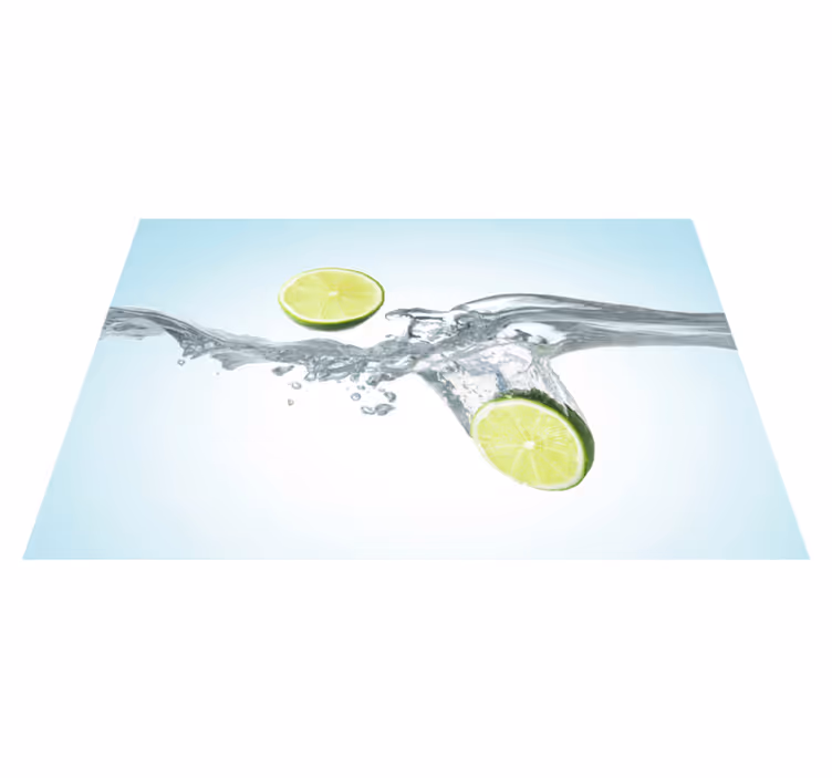 Set de table Éclaboussures de citrons verts - TenStickers