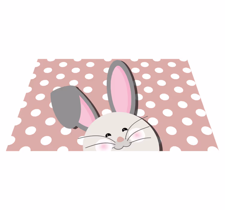 Set de table enfant design de lapin joyeux - TenStickers