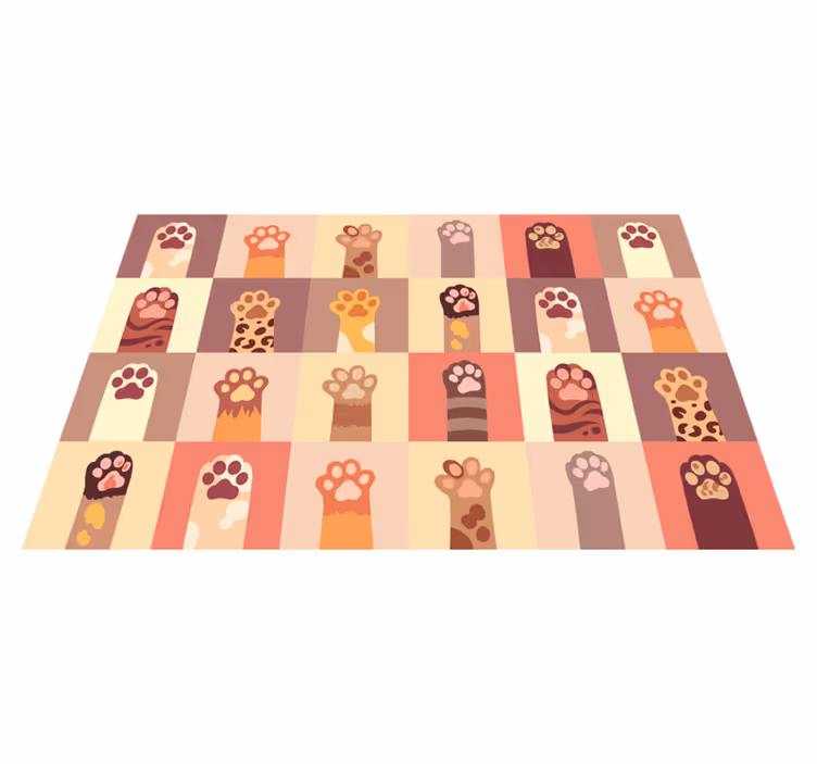 Set de table original motif empreinte de pattes - TenStickers