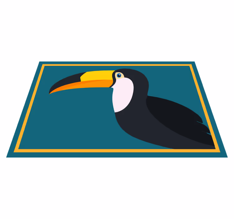 Set de table original tête de toucan stylisée - TenStickers
