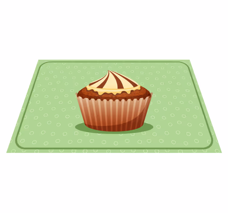 Set de table original graphique cupcake - TenStickers