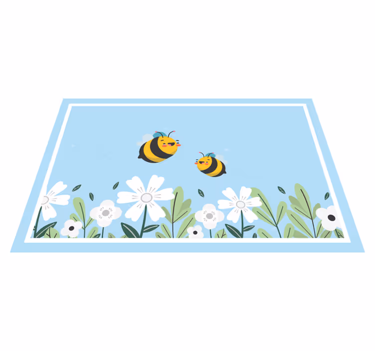 Set de table enfant abeilles joyeuses en vol - TenStickers