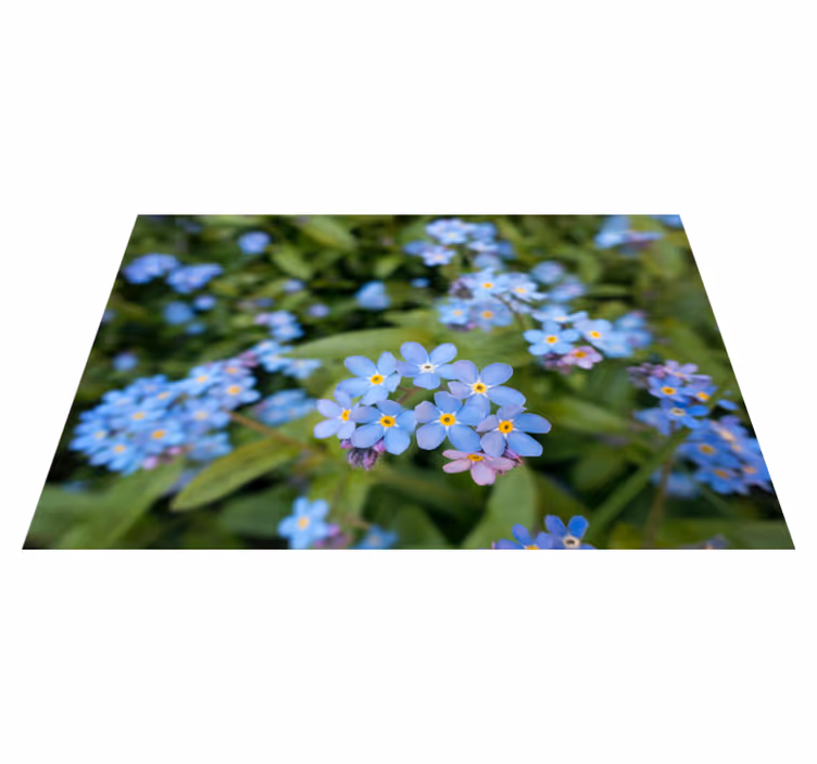 Set de table fleurs Jolies petites fleurs bleues - TenStickers