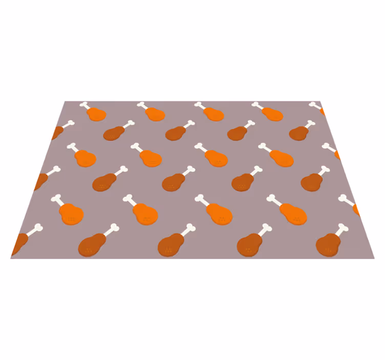 Set de table original motif cuisse de poulet - TenStickers