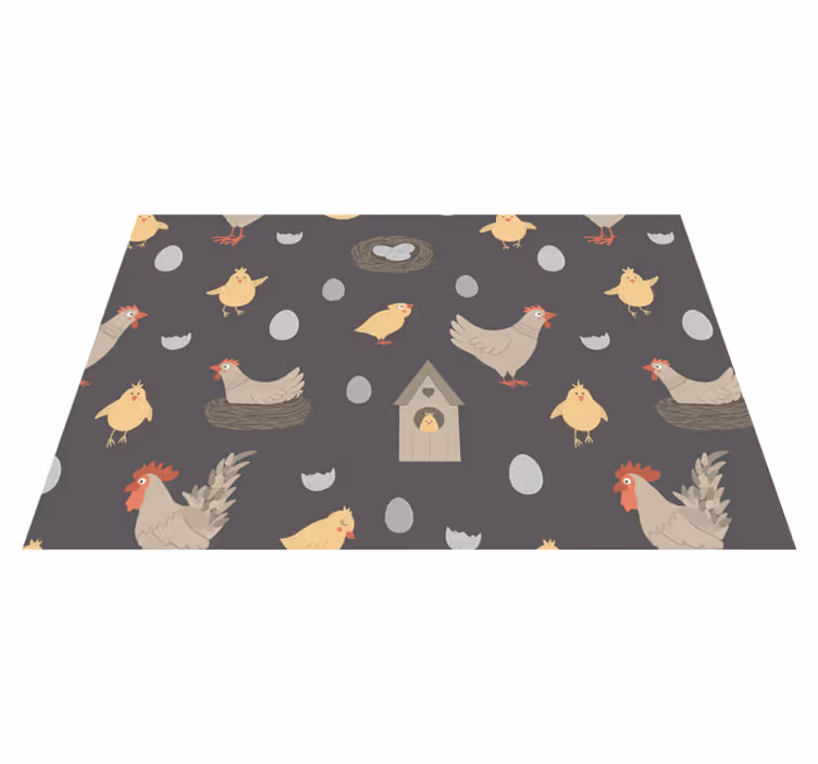 Set de table enfant volaille de la ferme charmante - TenStickers