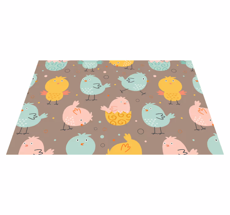 Set de table enfant motifs aviaires vibrants - TenStickers