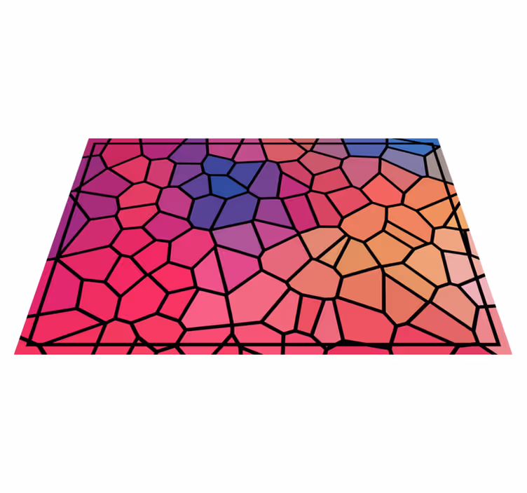 Set de table original Couleur vibrante géométrique - TenStickers