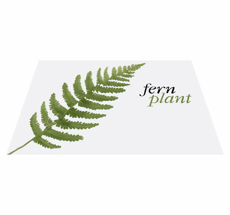 Set de table original plante fougère - TenStickers