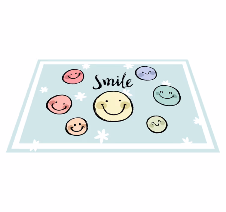 Set de table Émoticônes aux crayons de couleur - TenStickers