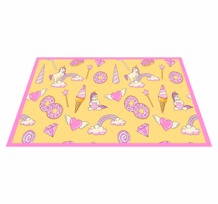 Set de table enfant licorne ludique et fantaisiste - TenStickers