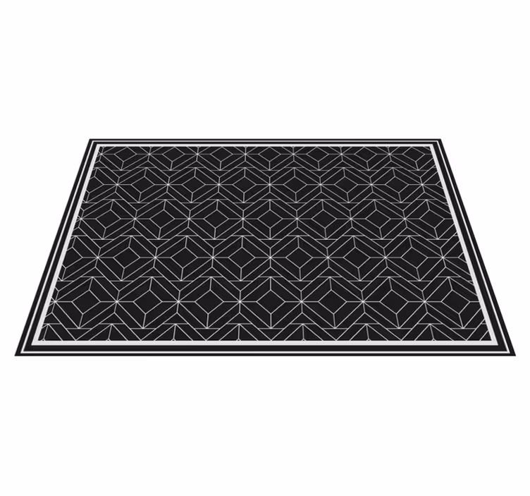 Set de table design elegant Carrés de connexion blancs - TenStickers