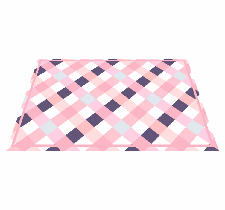 Set de table à motif écossais aux teintes douces - TenStickers