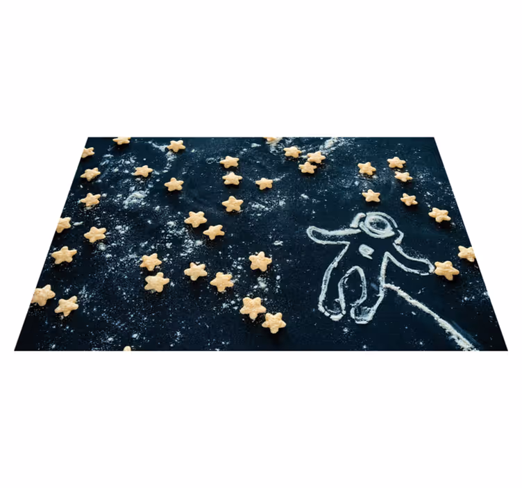 Set de table enfant scène d'étoiles astronaute - TenStickers