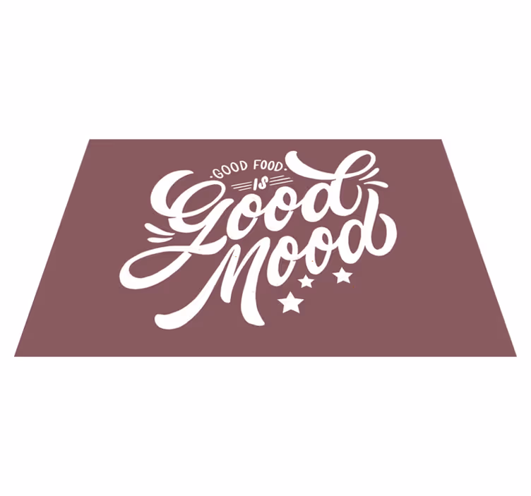 Set de table citation ambiance de bonne cuisine - TenStickers
