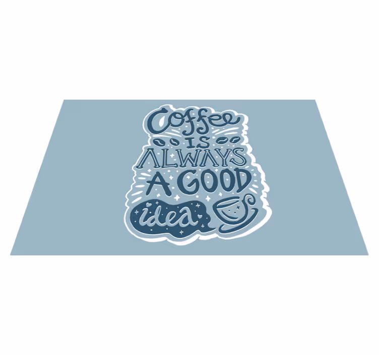 Set de table citation inspiration café - TenStickers