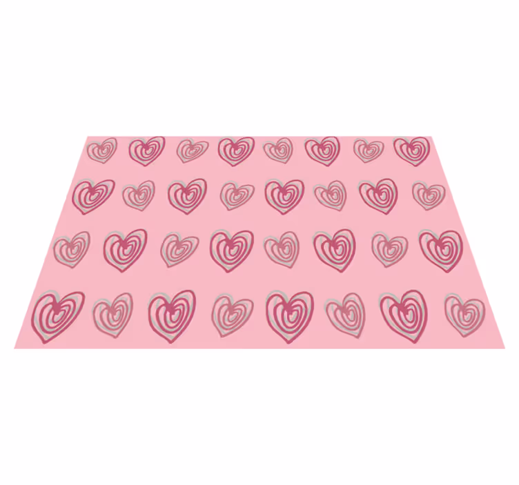 Set de table original motif cœurs - TenStickers