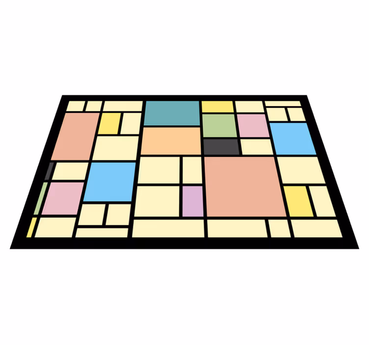 Set de table moderne motif géométrique abstrait - TenStickers