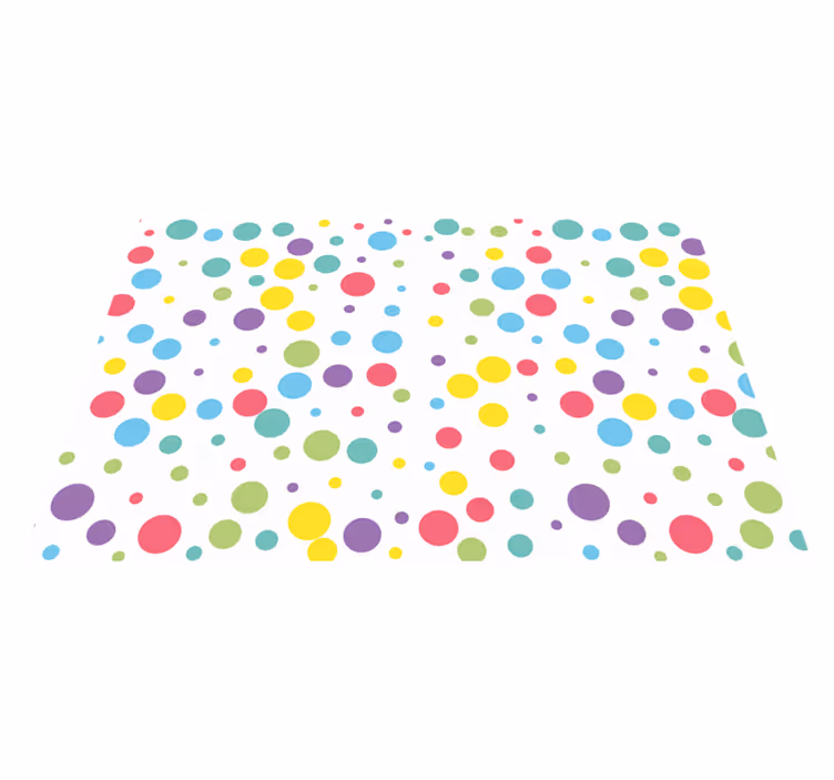 Set de table original sticker à pois coloré - TenStickers