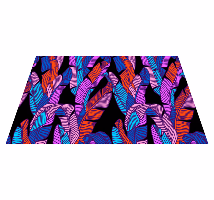 Set de table motifs de feuilles colorées - TenStickers