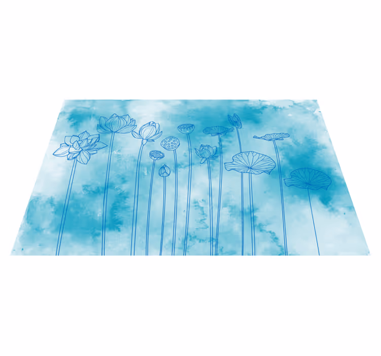 Set de table motifs floraux lotus - TenStickers