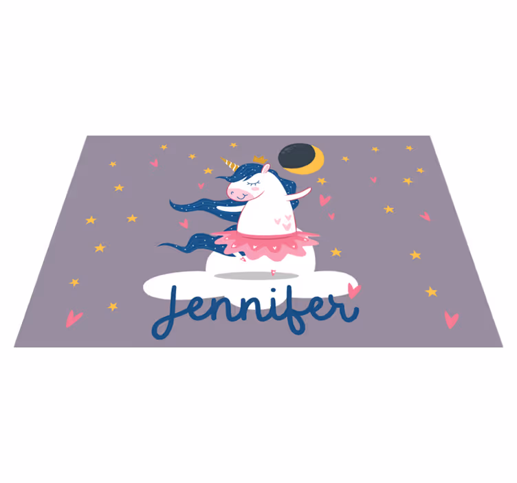 Set de table enfant nuit dansante des licornes - TenStickers