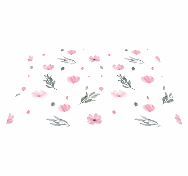 Set de table Petites fleurs minimalistes roses - TenStickers
