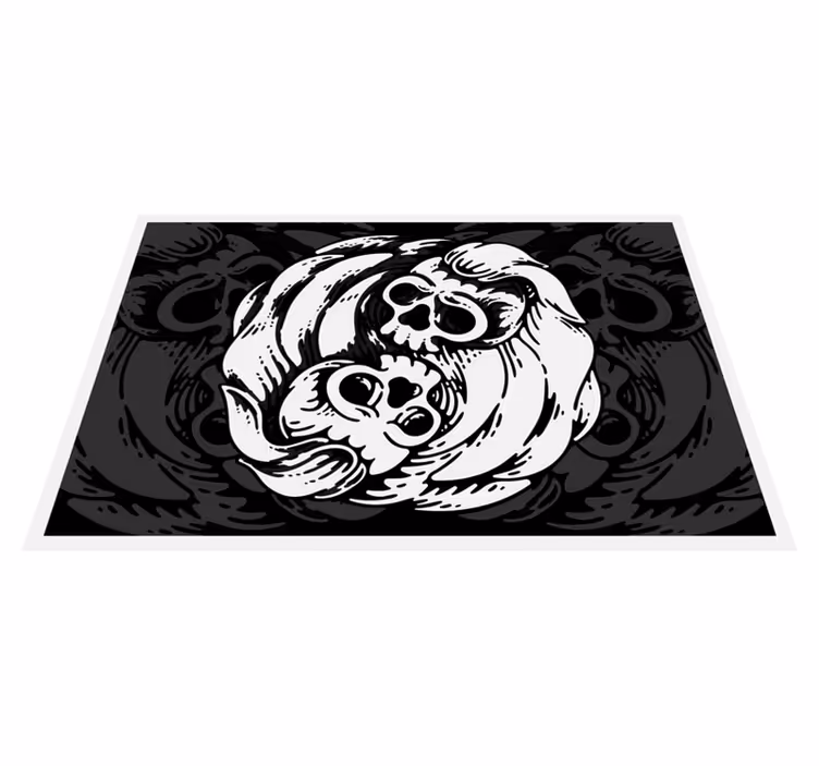 Set de table halloween motif de crânes - TenStickers