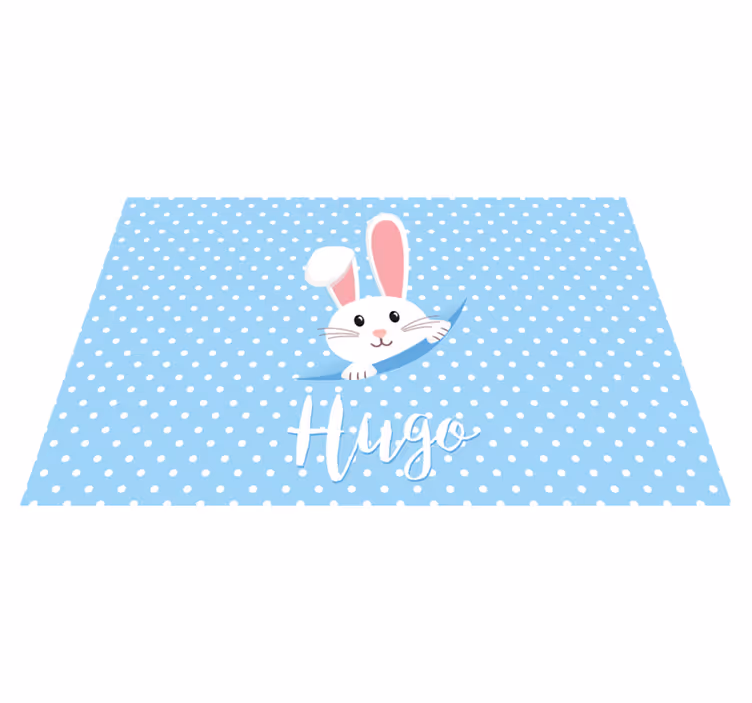 Set de table enfant illustration de joli lapin - TenStickers