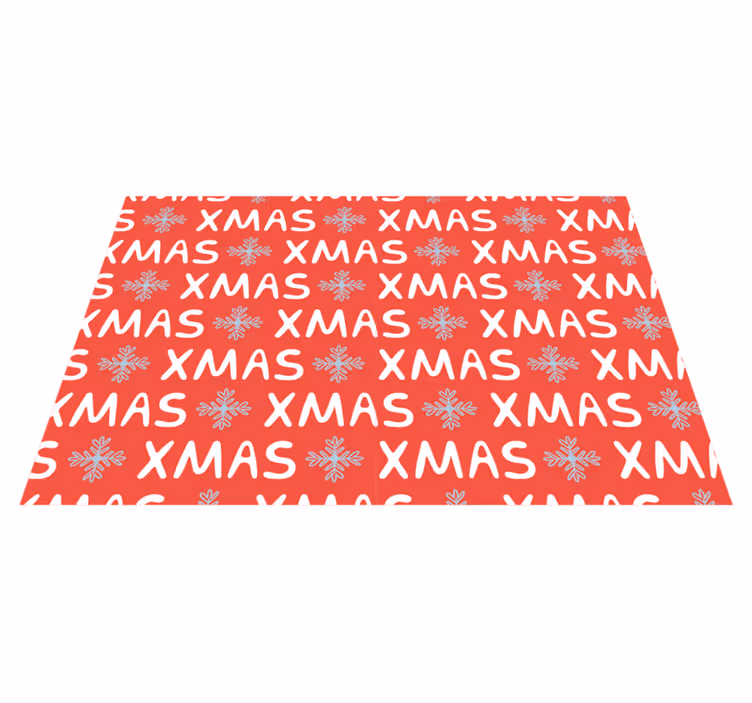 Set de table noël motif festif rouge - TenStickers