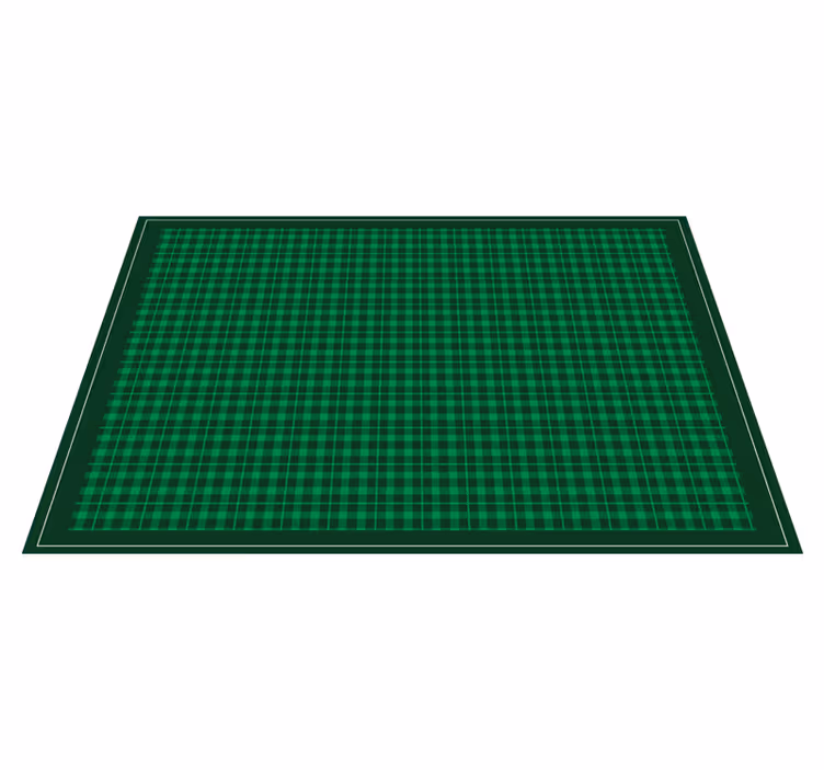 Set de table motif carreaux verts - TenStickers