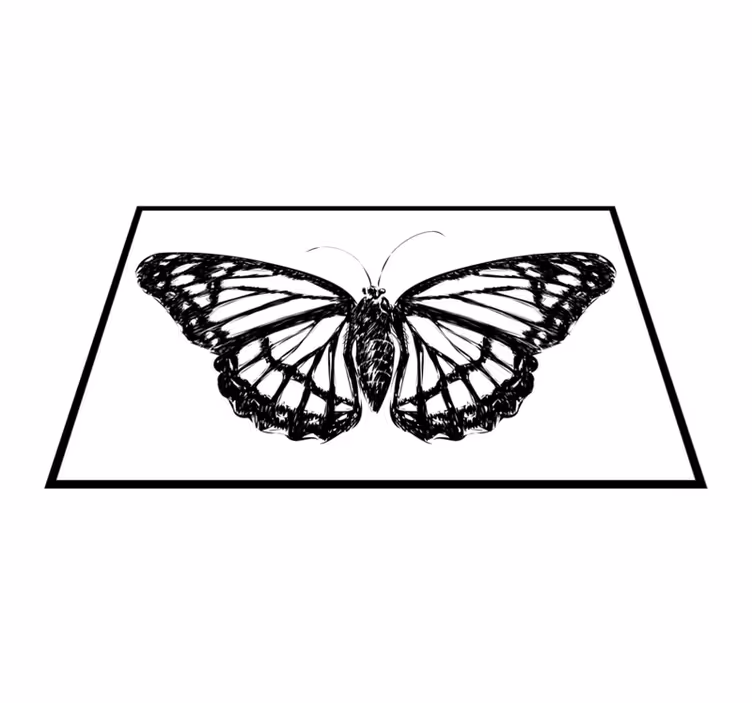 Set de table original illustration de papillon Élégant - TenStickers